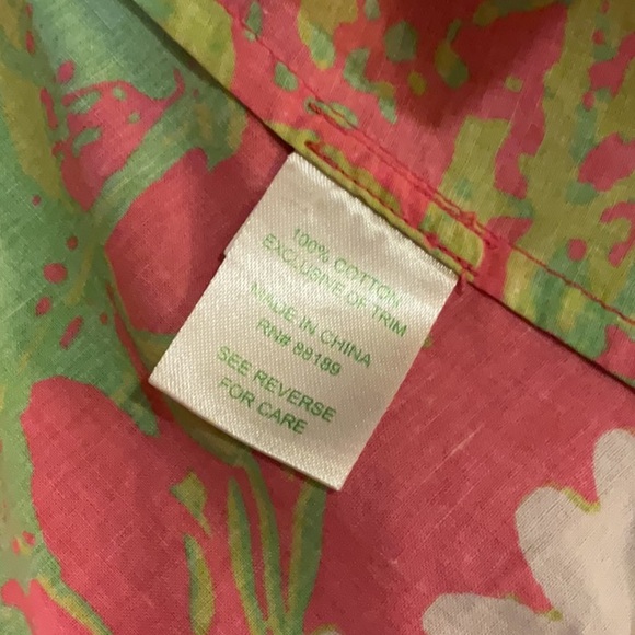 Lilly Pulitzer Long Sleeve Button-Down Floral Shirt - Picture 10 of 11